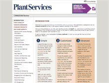 Tablet Screenshot of cmms.plantservices.com