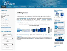 Tablet Screenshot of plantservices.co.za